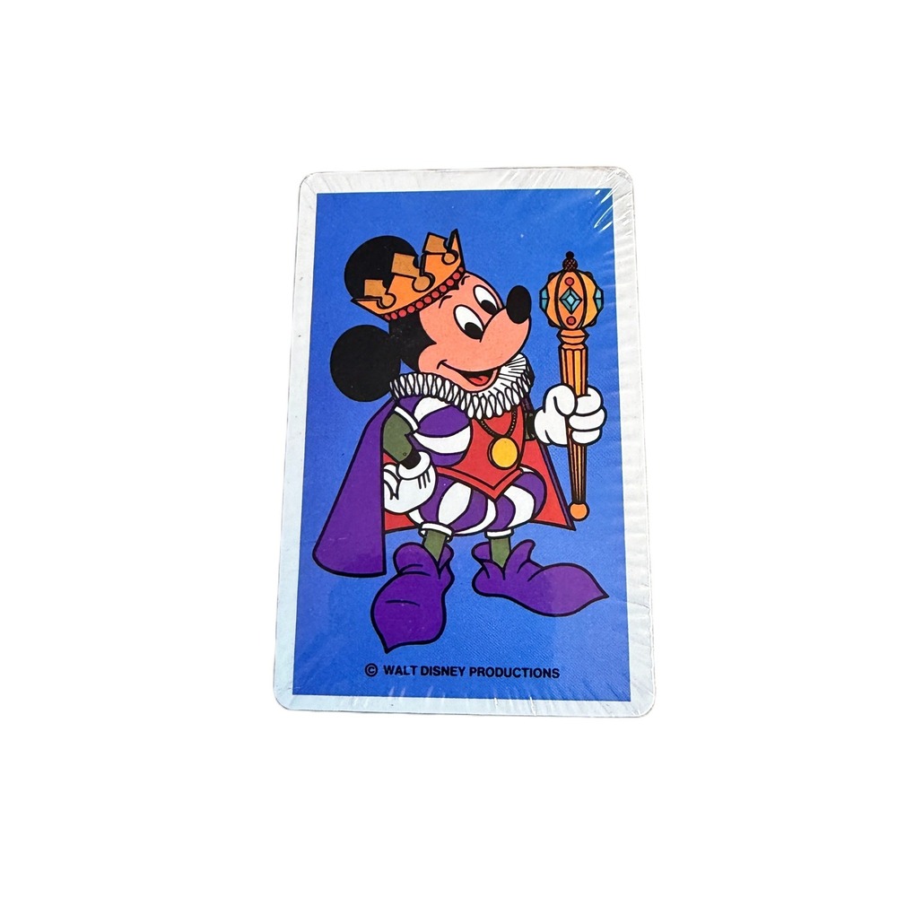 Vintage Mickey Mouse Playing Cards Walt Disney Productions Sealed King Mickey
